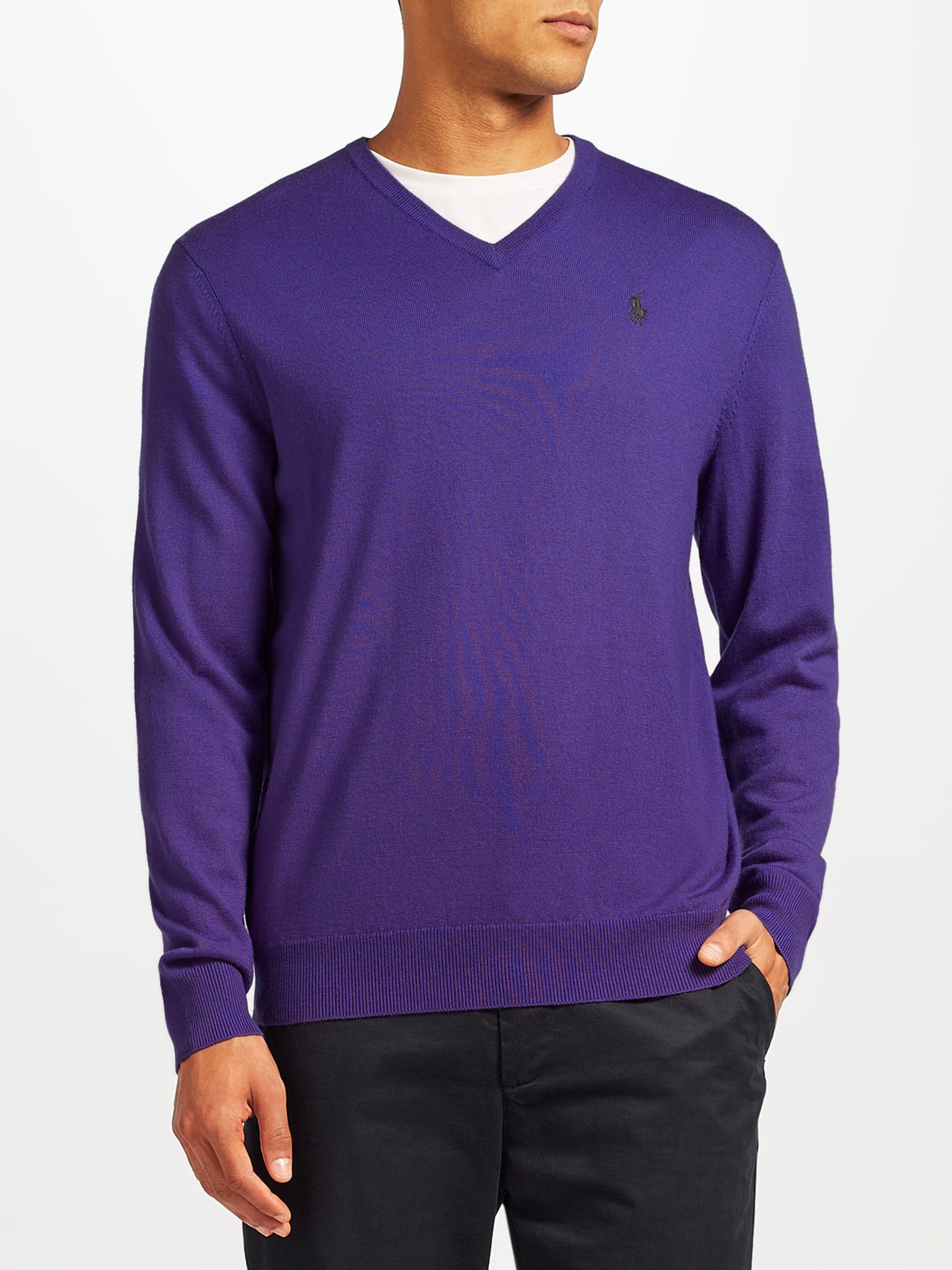 purple ralph lauren jumper
