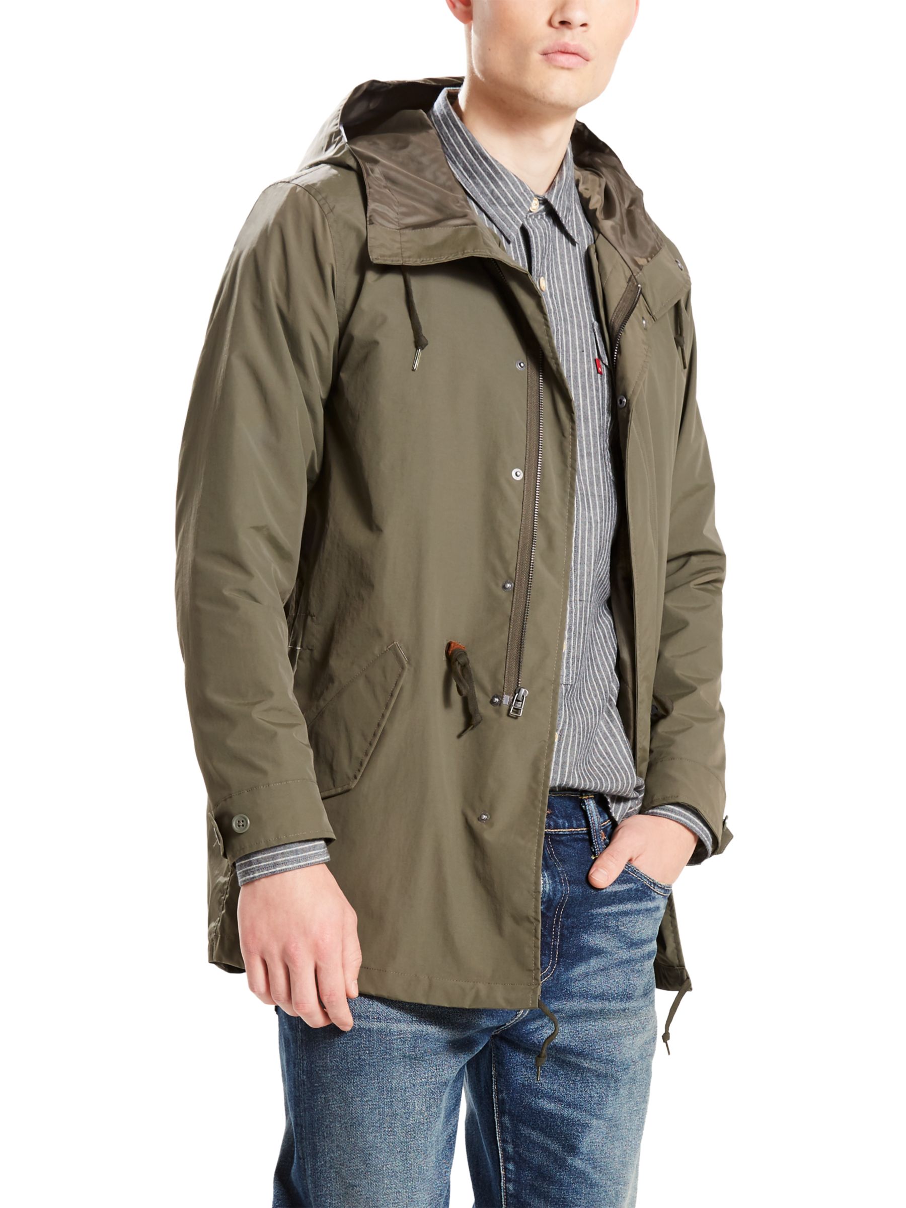 levis lined fishtail parka jacket