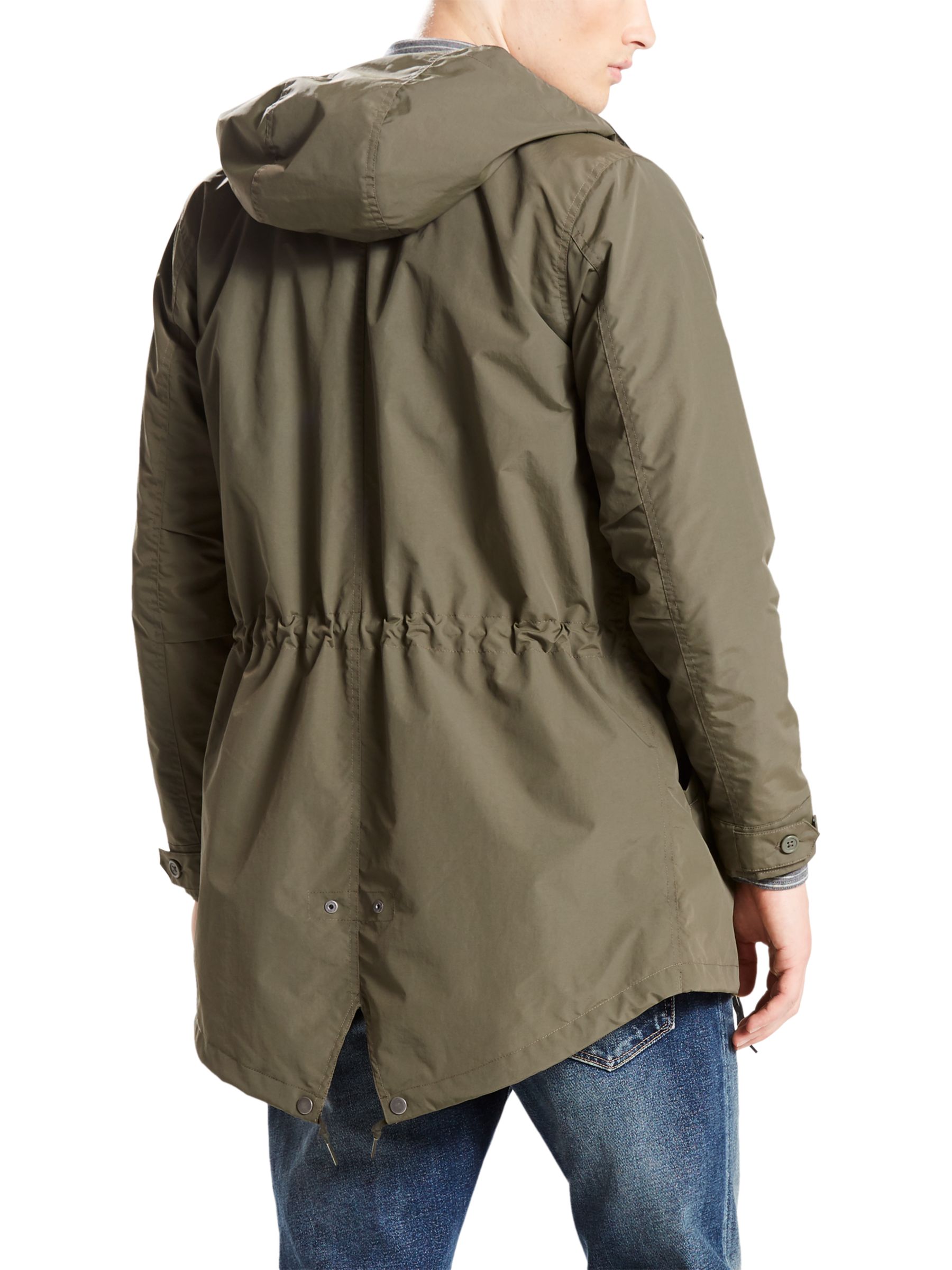 lined fishtail parka jacket levis