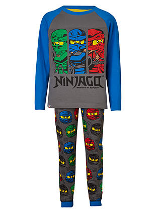 LEGO Ninjago Children's Print Pyjamas, Grey