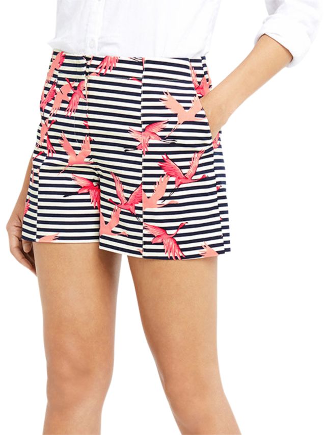 Oasis Flamingo Stripe Shorts, Multi, 6