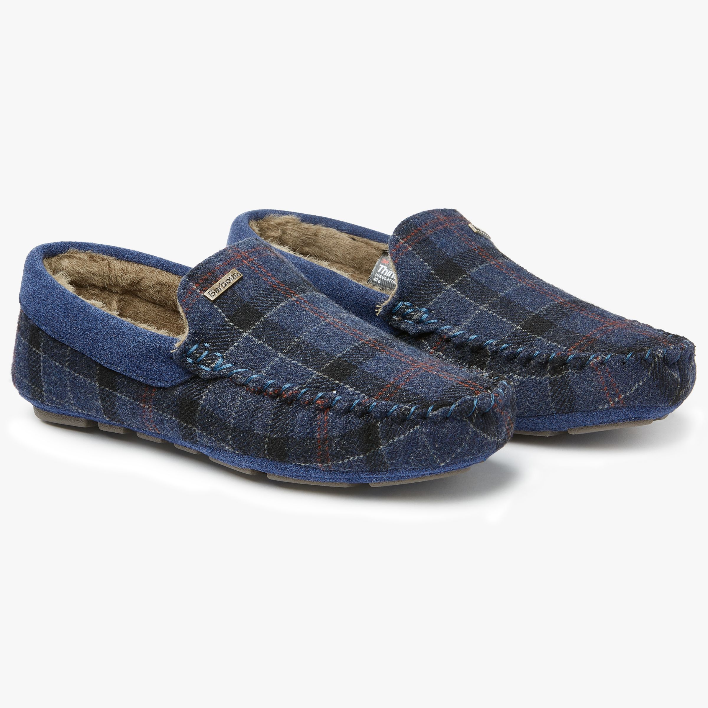 Barbour Thinsulate Tartan Slippers at 