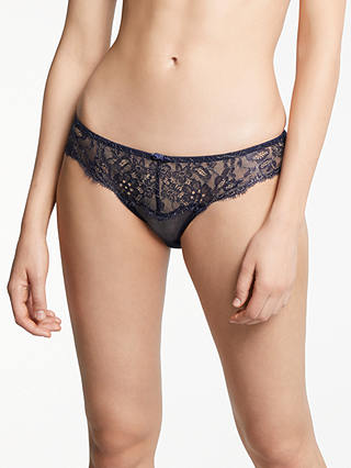 AND/OR Natasha Lace Briefs, Navy/Gold