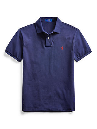 Polo Ralph Lauren Slim Fit Mesh Polo Shirt, Newport Navy