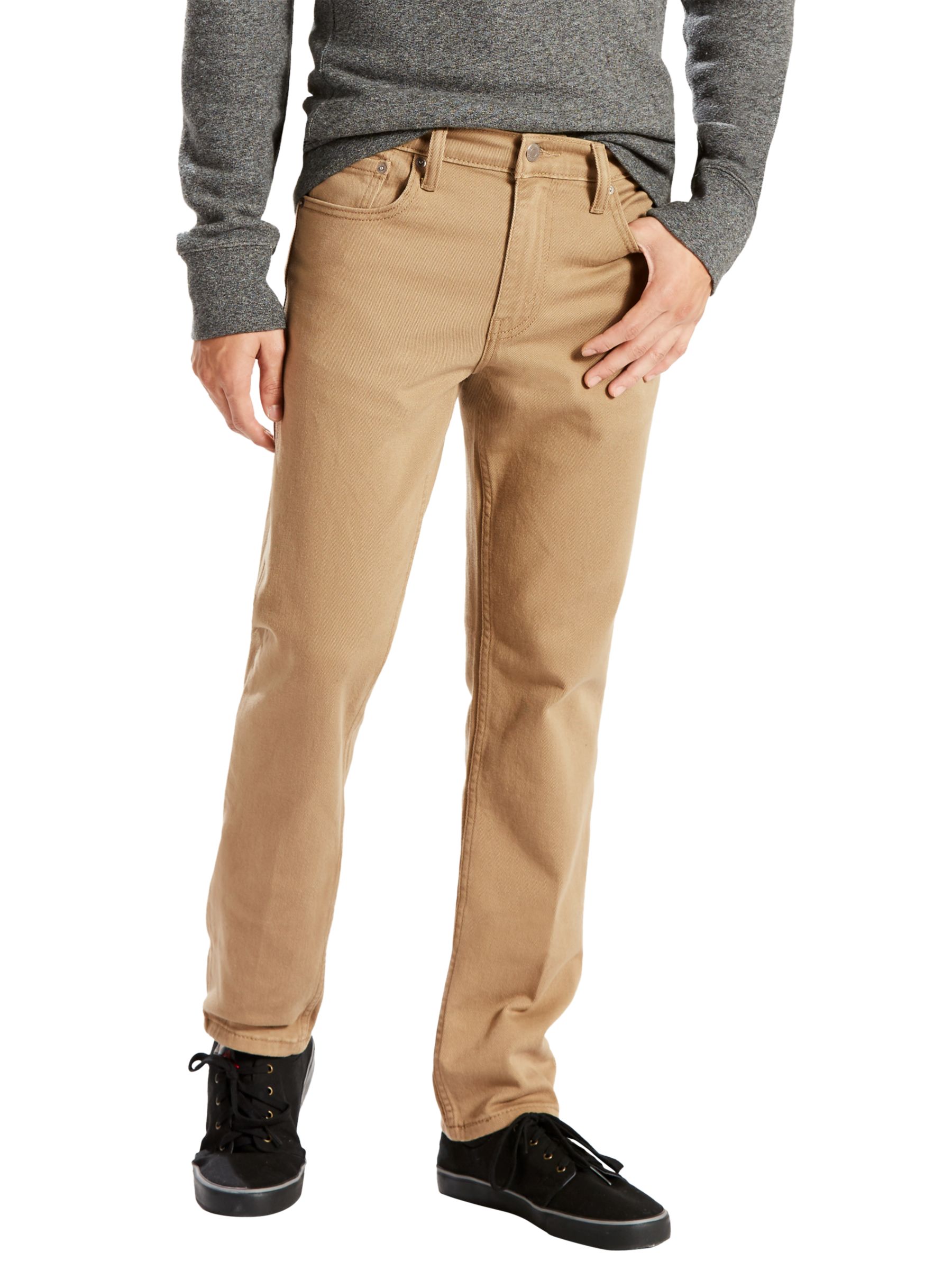Levi's 511 Slim Fit Chinos, Lead Grey at John Lewis & Partners