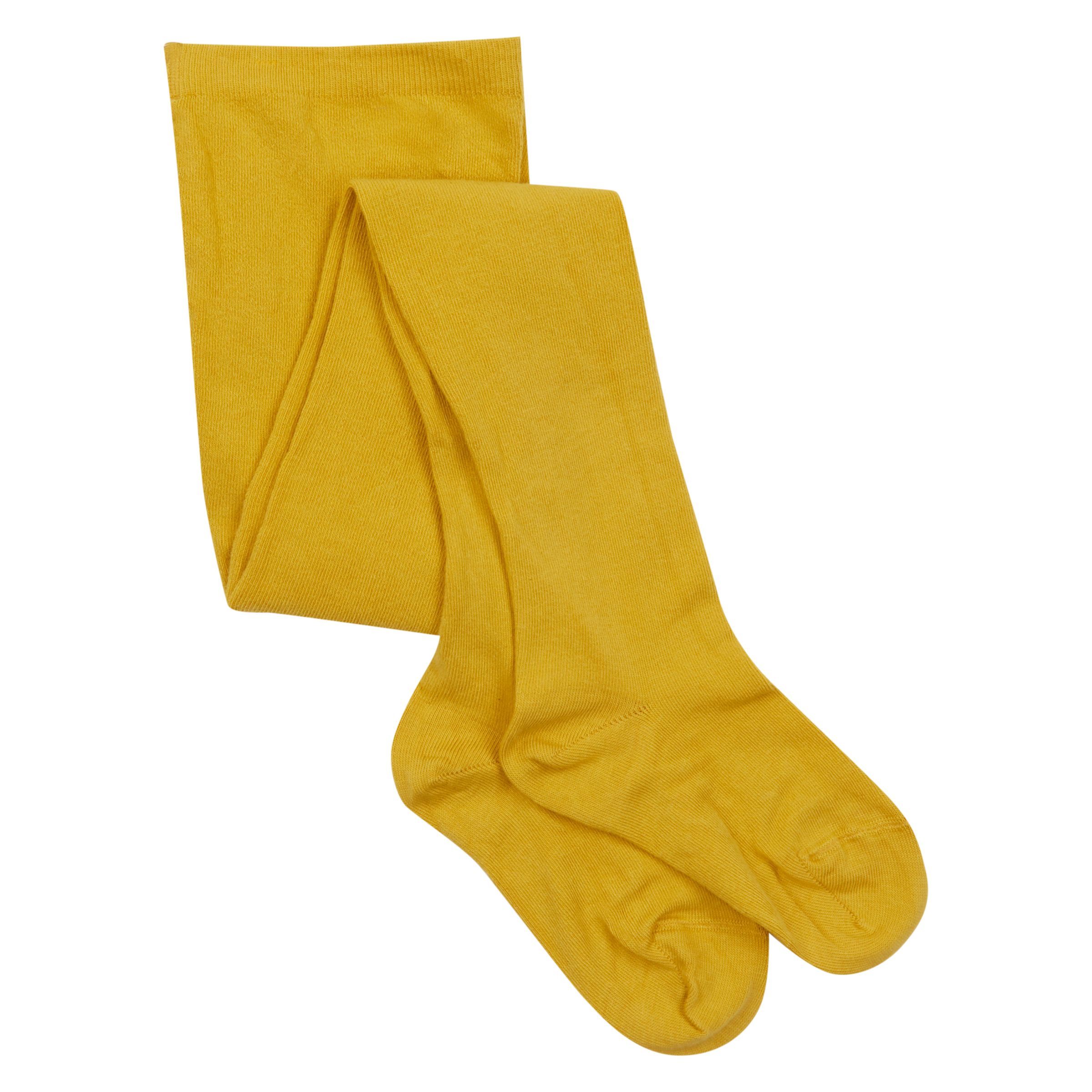 Partners Girls' Cotton Tights, Mustard 