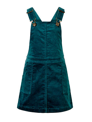John Lewis Girls' Corduroy Pinafore Dress, Green