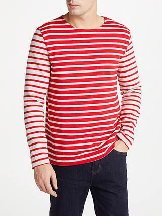 Kin Breton Stripe Long Sleeve T-Shirt, Red