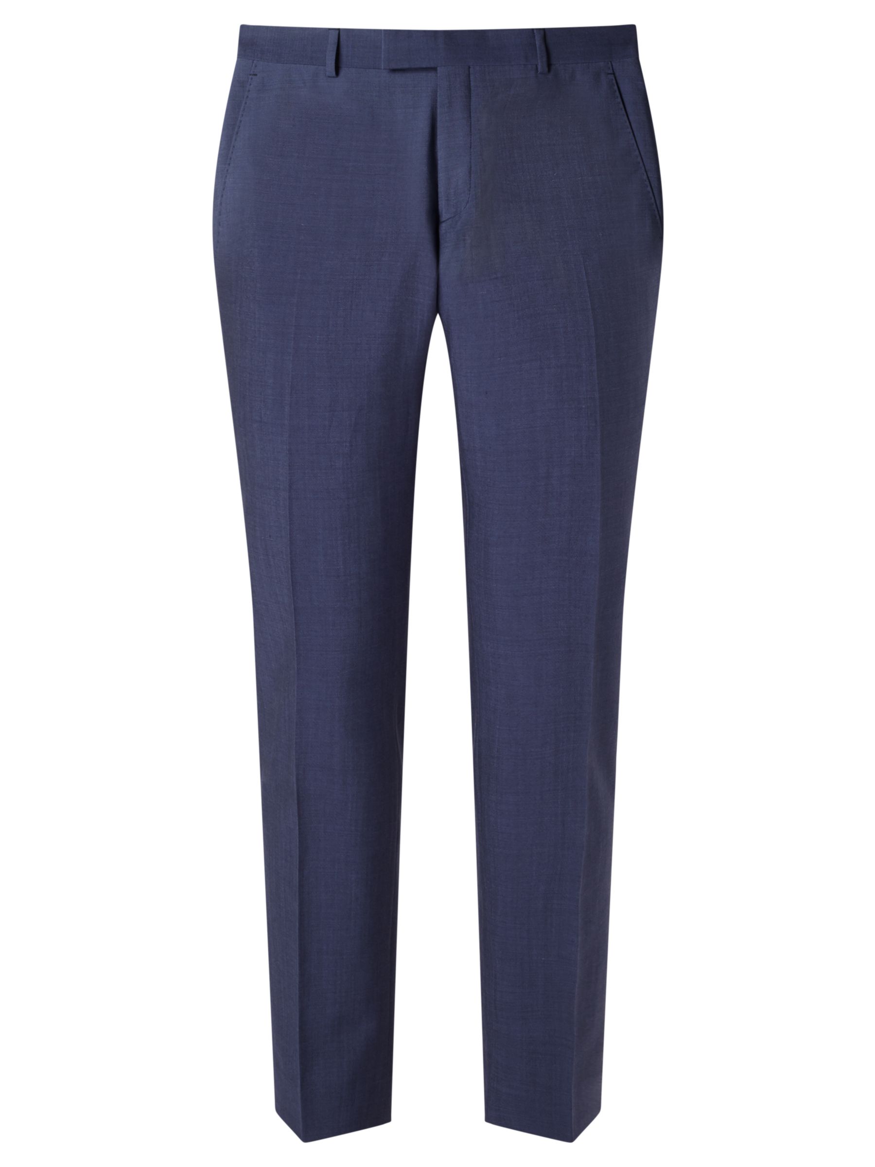 Richard James Mayfair Wool Mohair Tonic Slim Suit Trousers, Blue