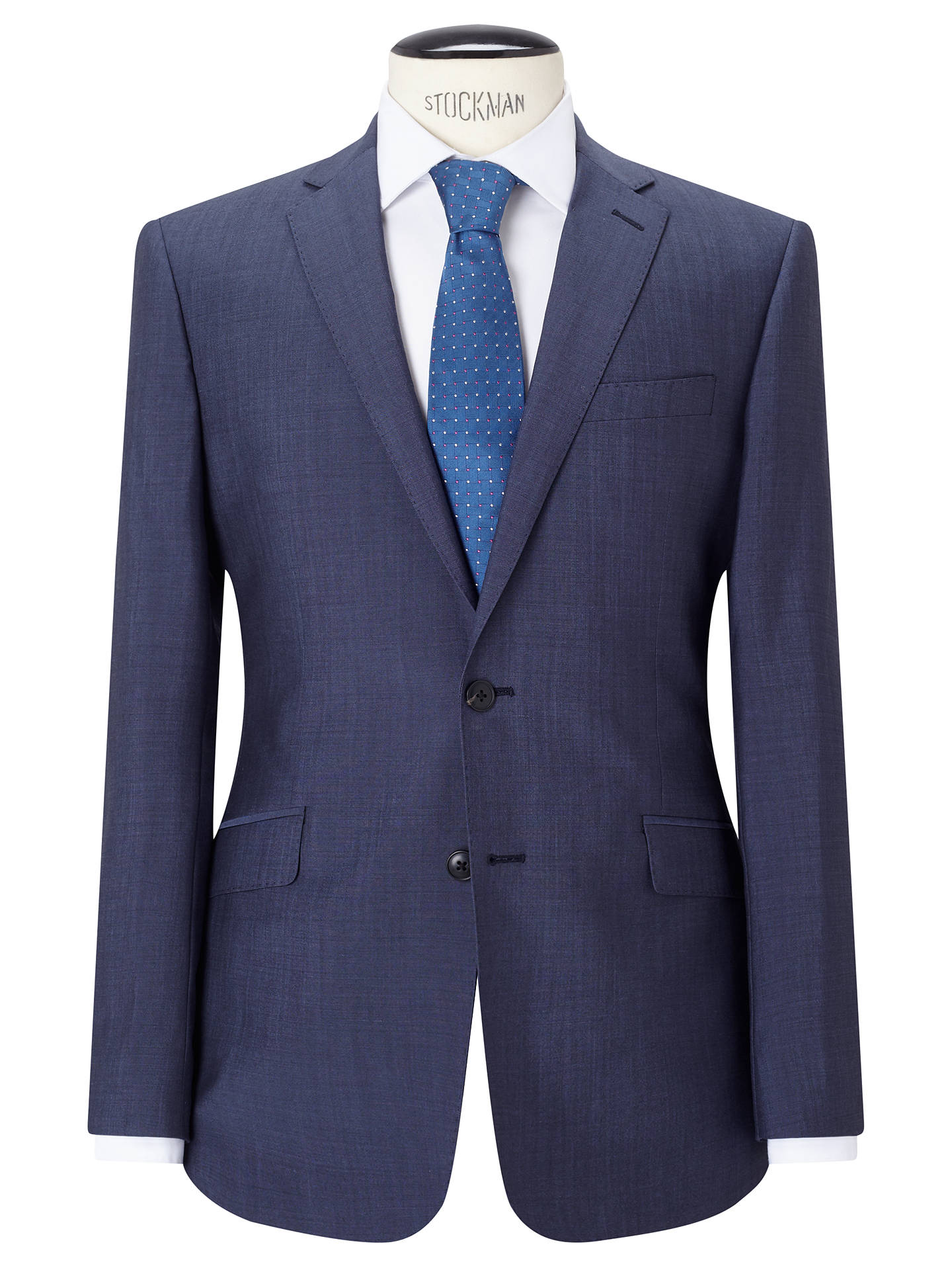 Richard James Mayfair Wool Mohair Tonic Slim Suit Jacket, Blue at John ...