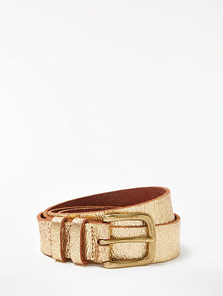 AND/OR Katherine Tie Leather Jeans Belt, Gold