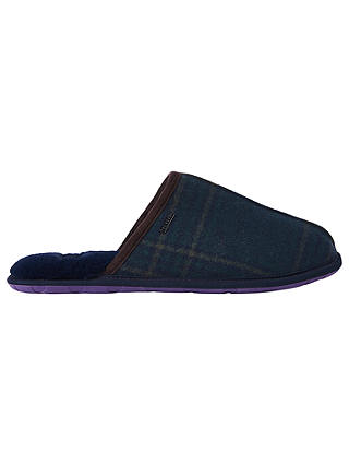 Ted Baker Youngi Tartan Slippers, Blue/Green