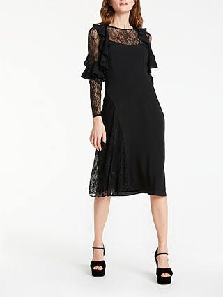 Somerset by Alice Temperley Lace Insert Dress, Black