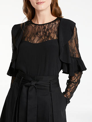Somerset by Alice Temperley Lace Insert Top, Black