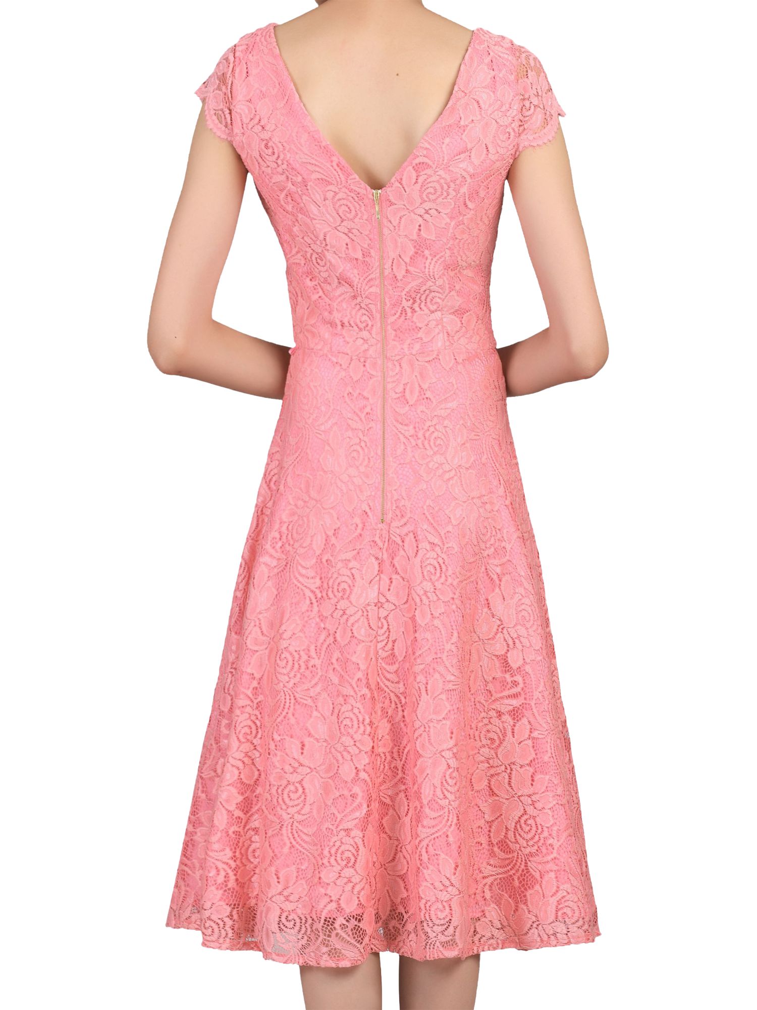 jolie moi scalloped lace dress