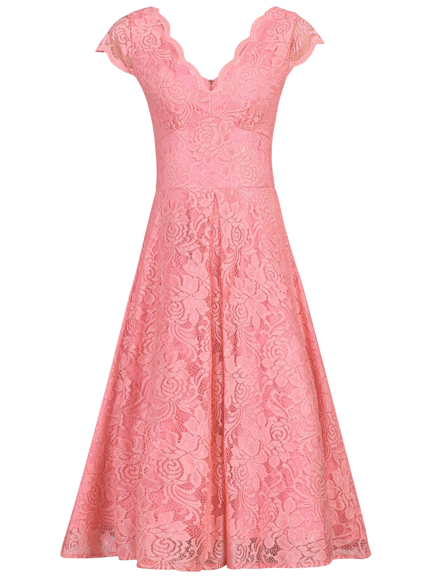 jolie moi scalloped lace dress