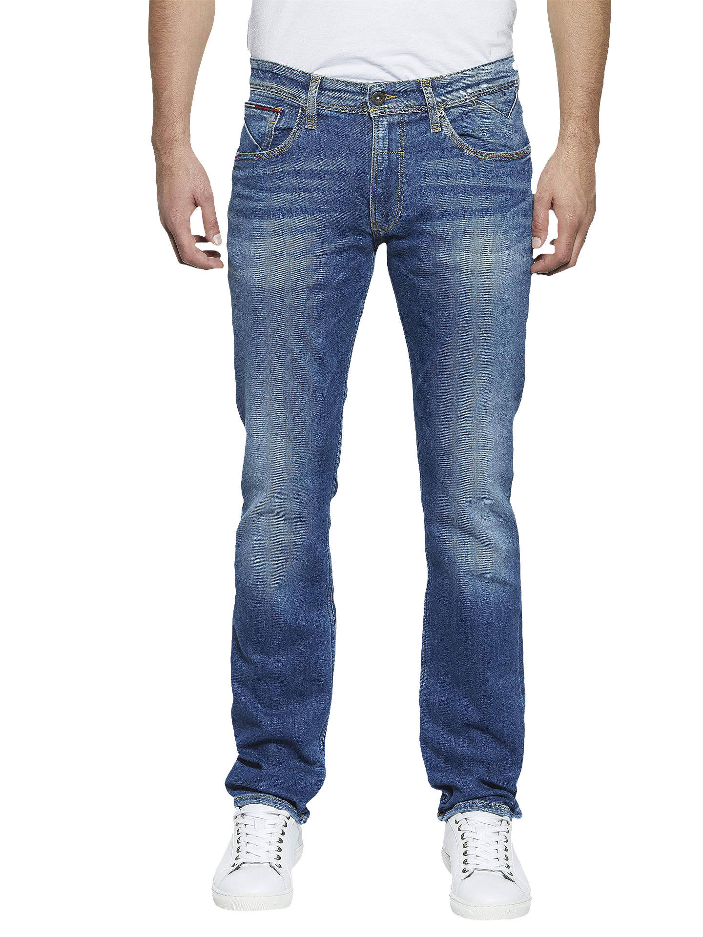 Tommy Jeans Original Straight Ryan Jeans, Bumbc at John Lewis & Partners