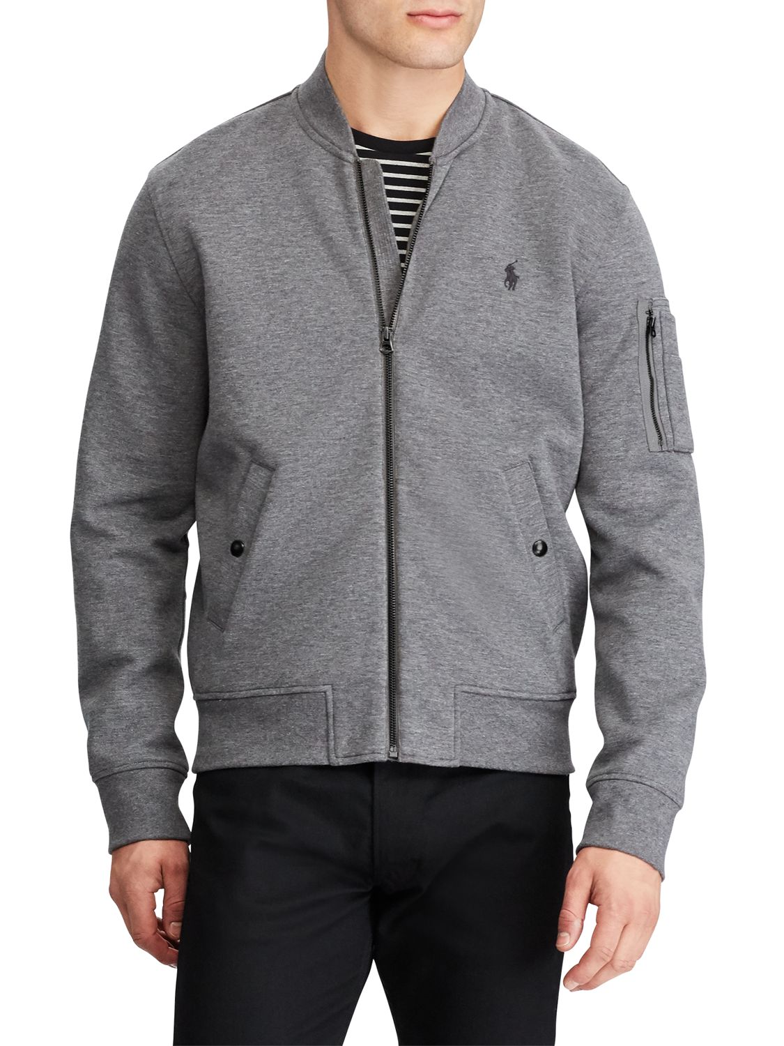 polo jacket grey