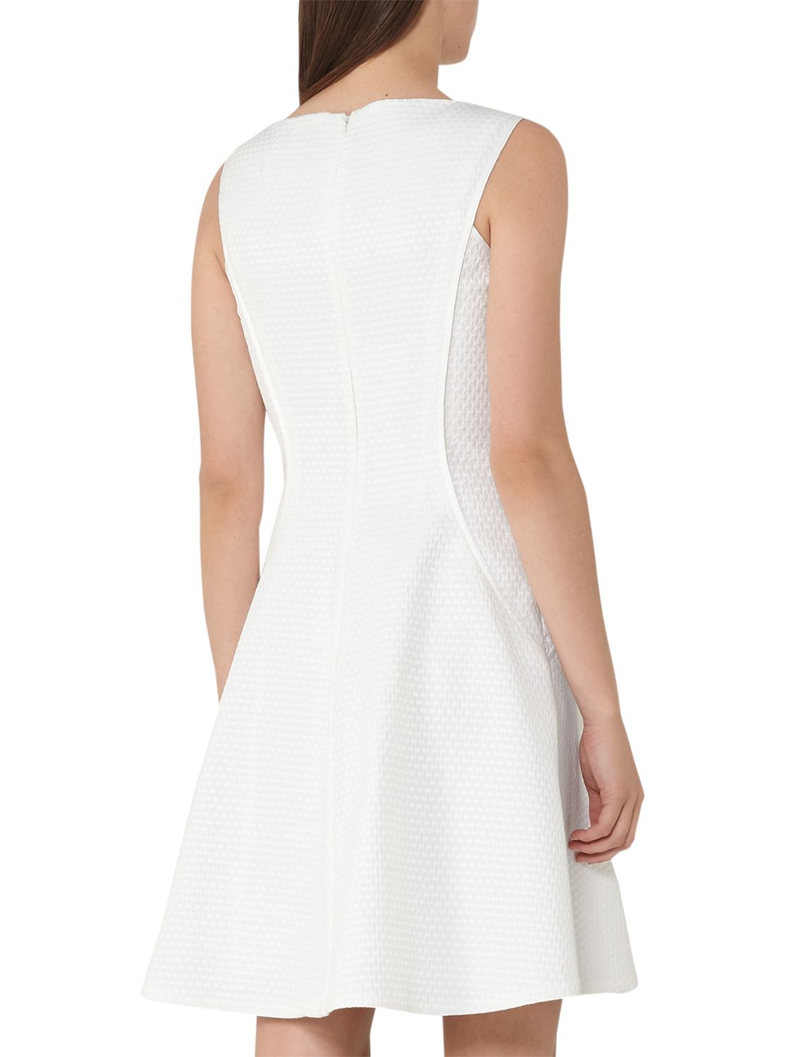 Reiss Cara Textured Dress, Off White