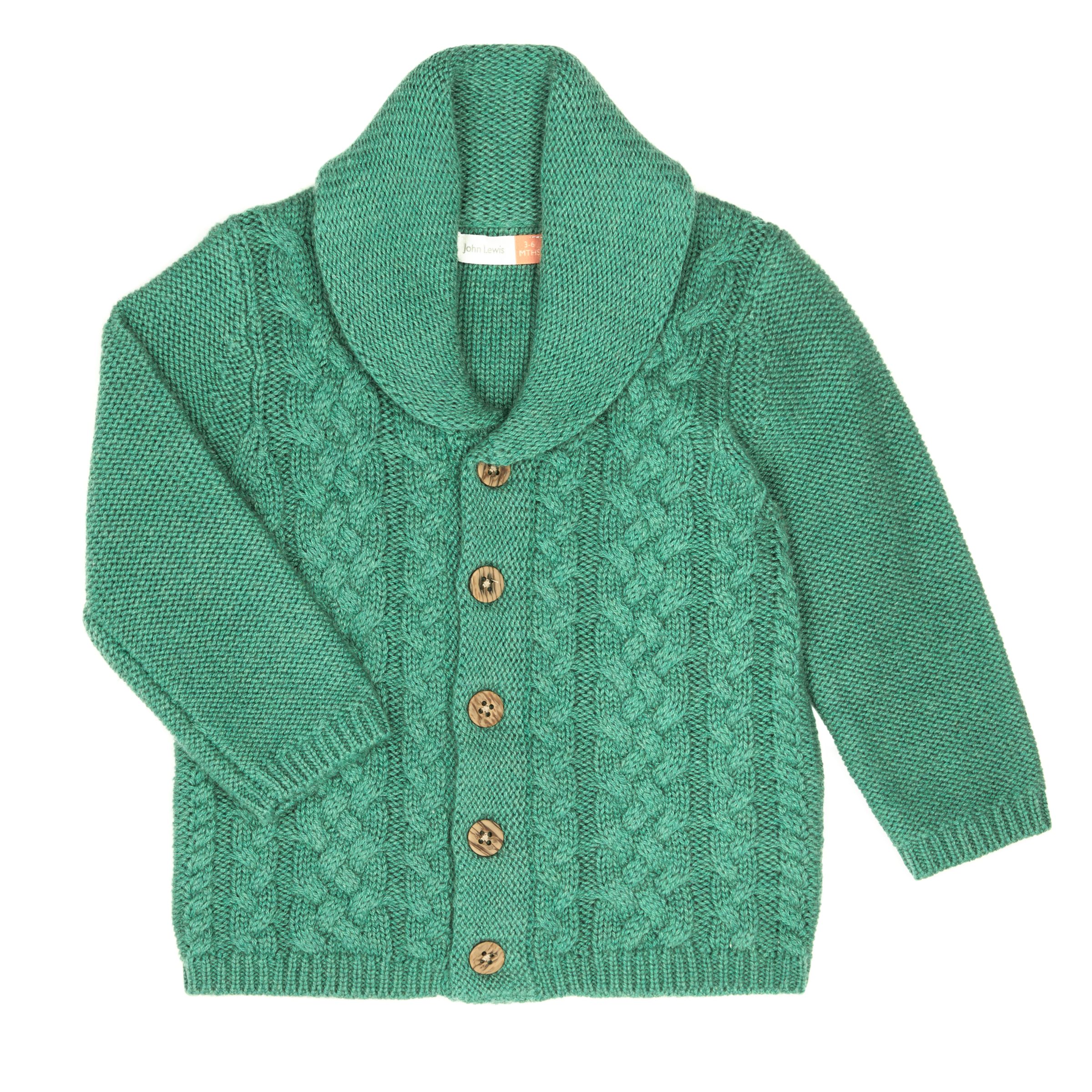 cable knit baby cardigan