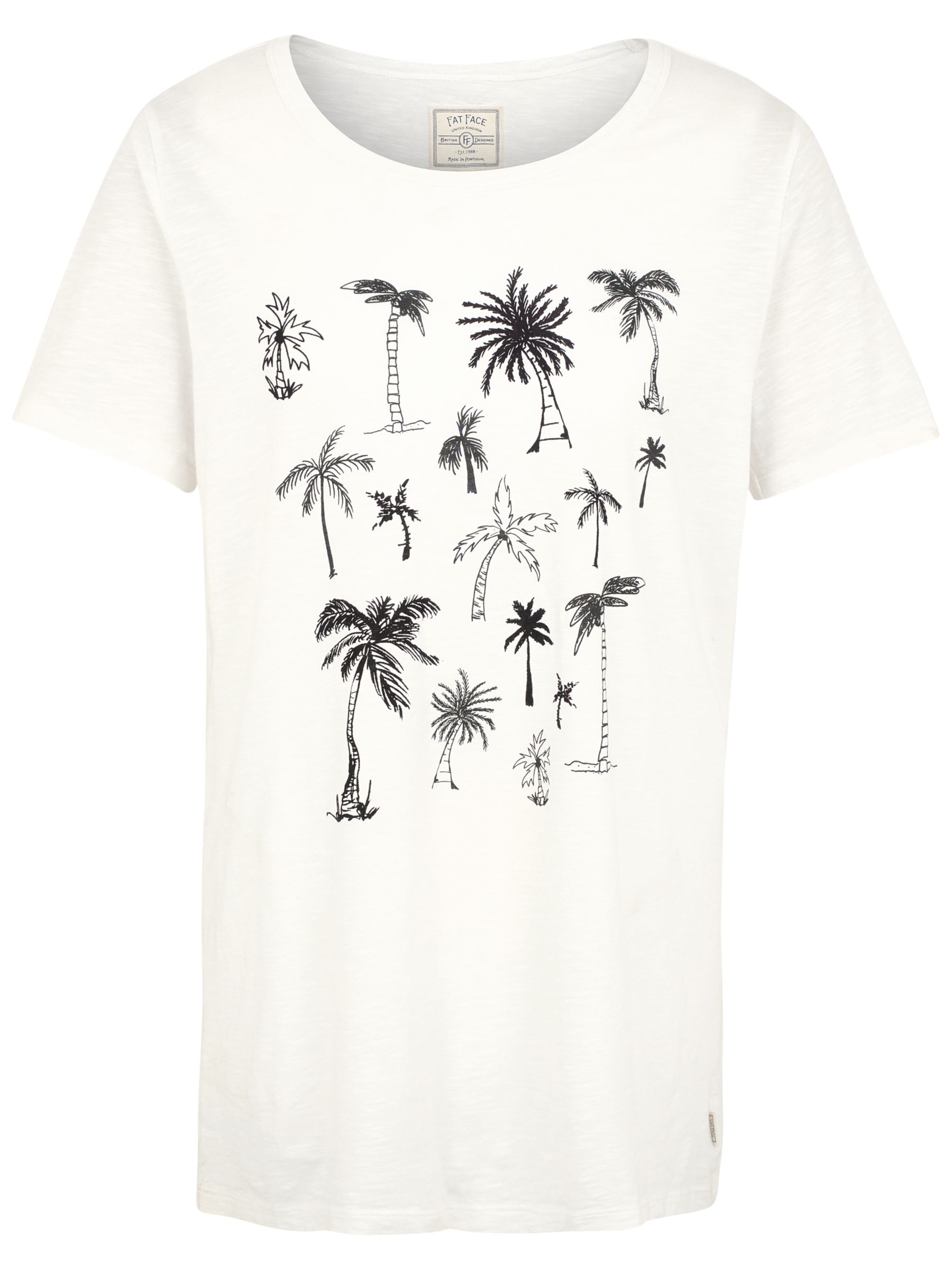 Fat Face Palm Trees Graphic T Shirt White 2079