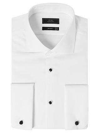 John Lewis & Partners Marcella Slim Fit Dress Shirt, White