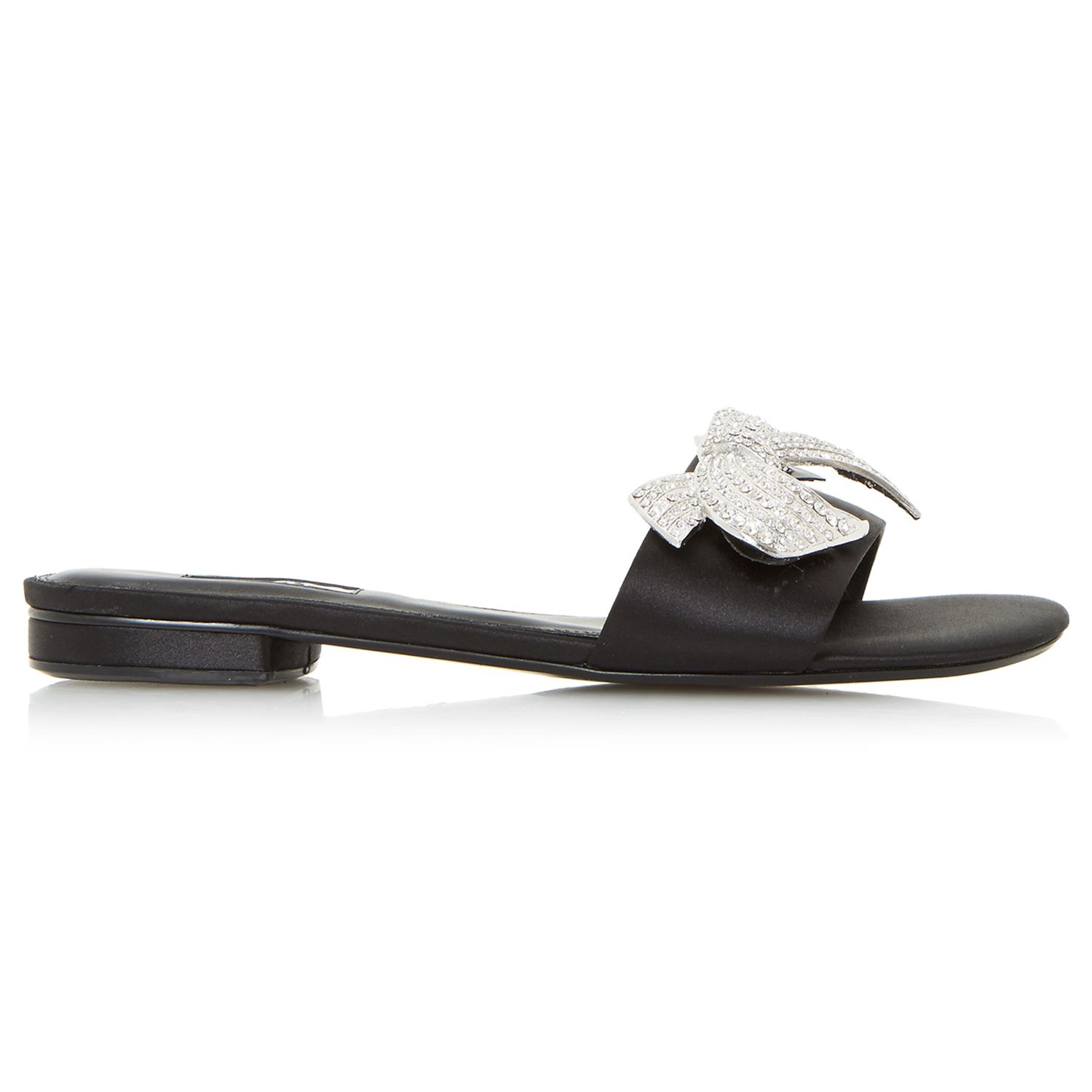 Dune Nixi Embellished Strap Slider Sandals