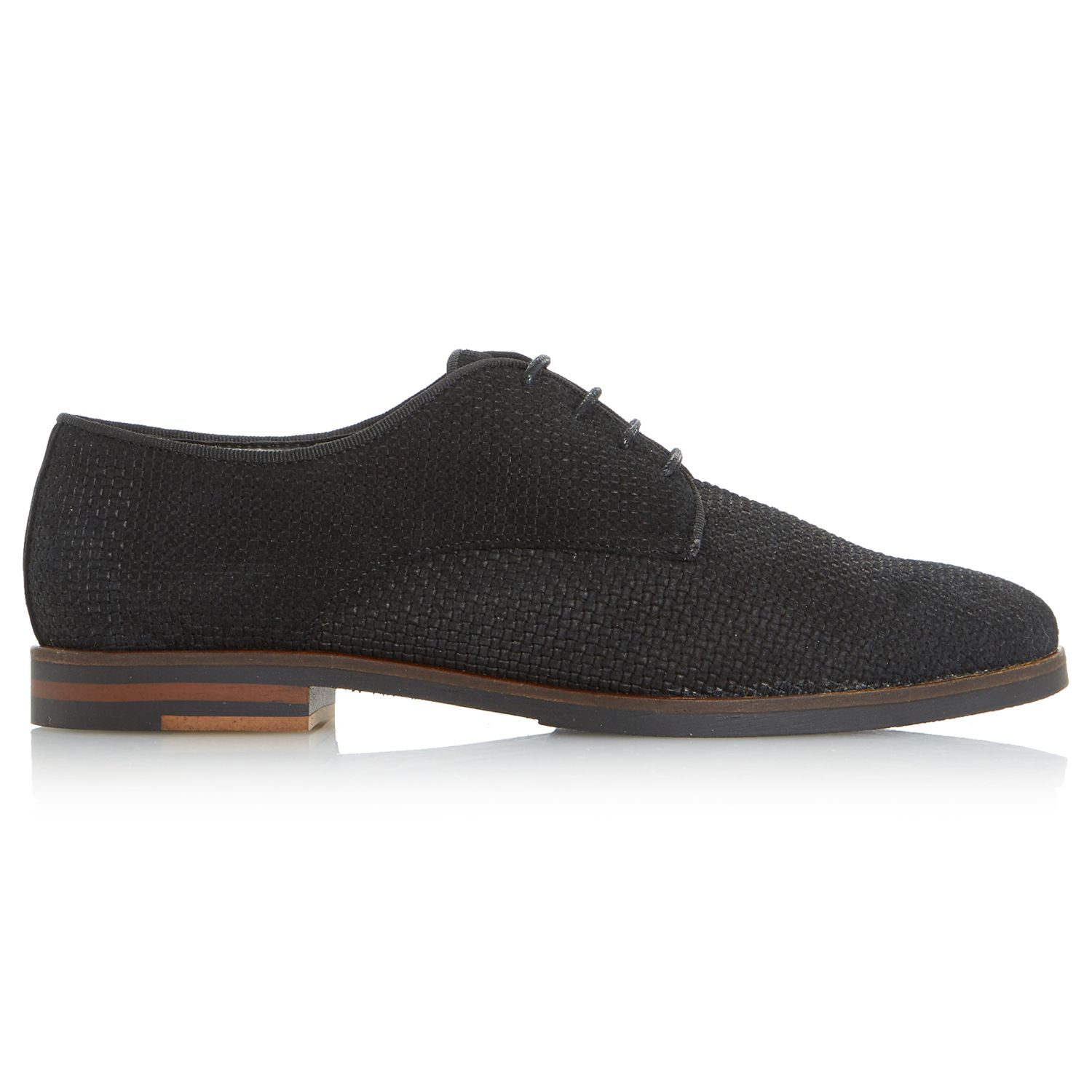 Dune Fadia Lace Up Brogues, Black, 3
