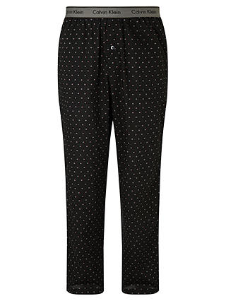 Calvin Klein Shadow Dot Pyjama Bottoms, Black