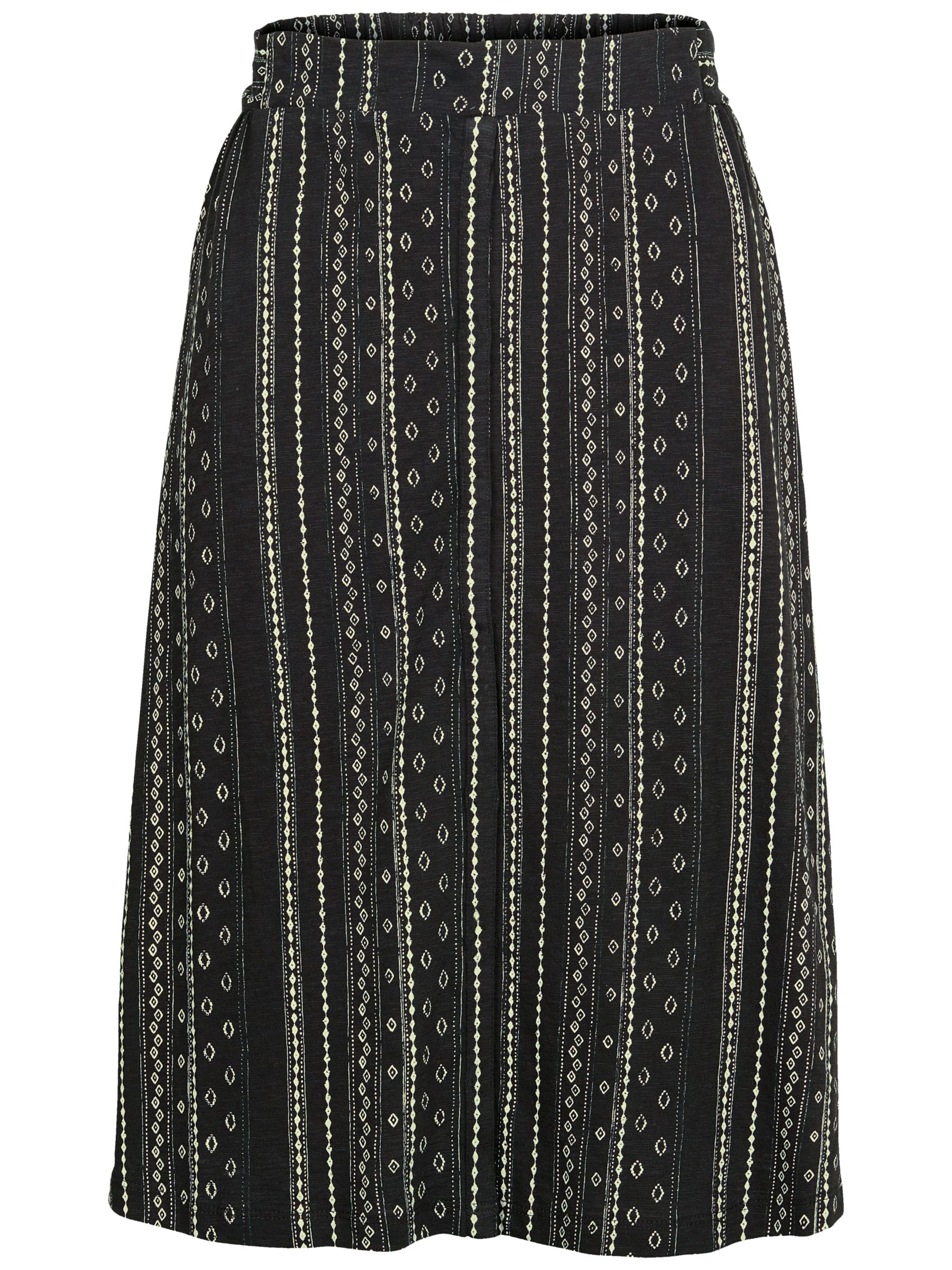 Fat Face Mina Sketch Stripe Skirt, Phantom at John Lewis & Partners