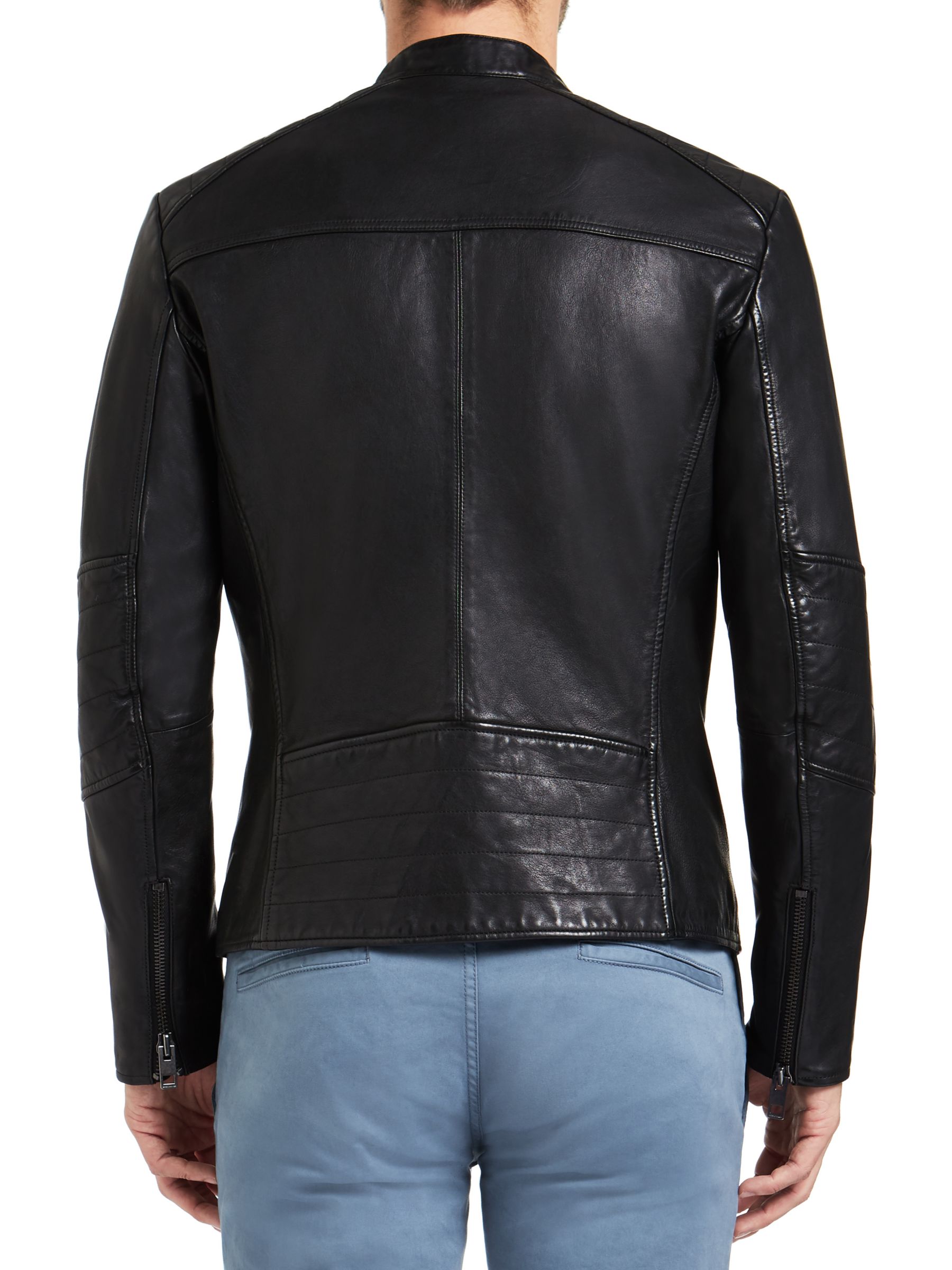hugo boss jeeper leather jacket