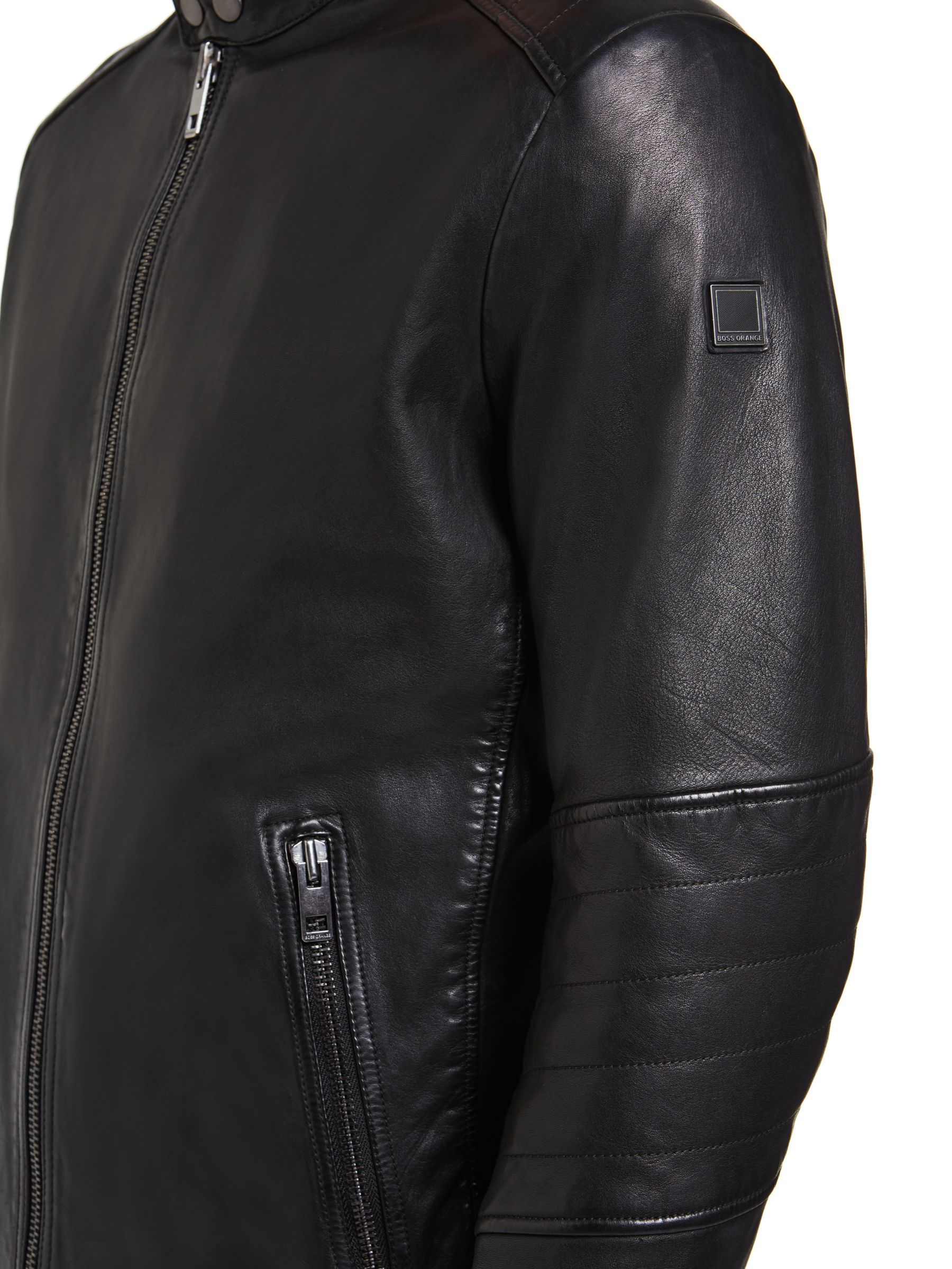 hugo boss leather jacket sale