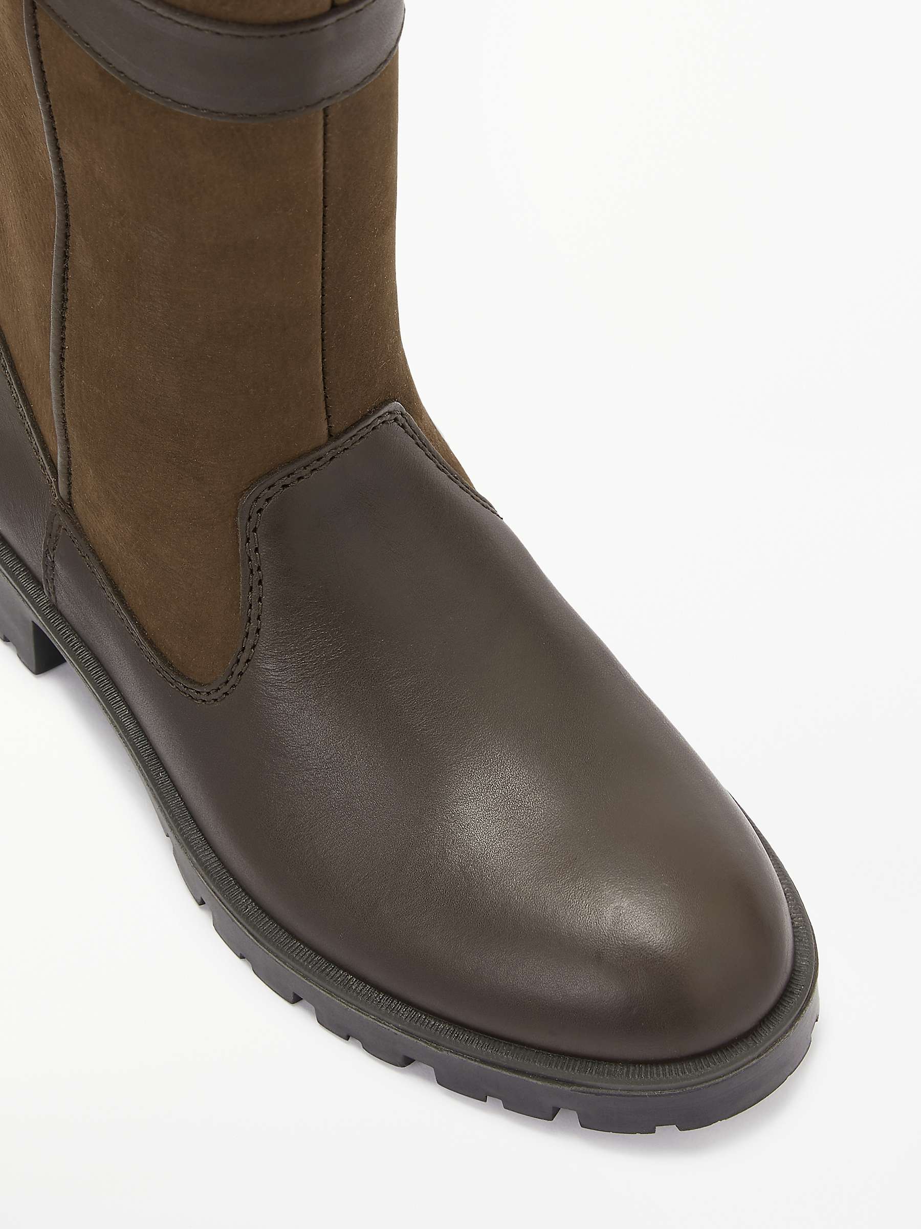 Buy Dubarry Longford Leather Goretex Buckle Trim Knee High Boots, Walnut Online at johnlewis.com