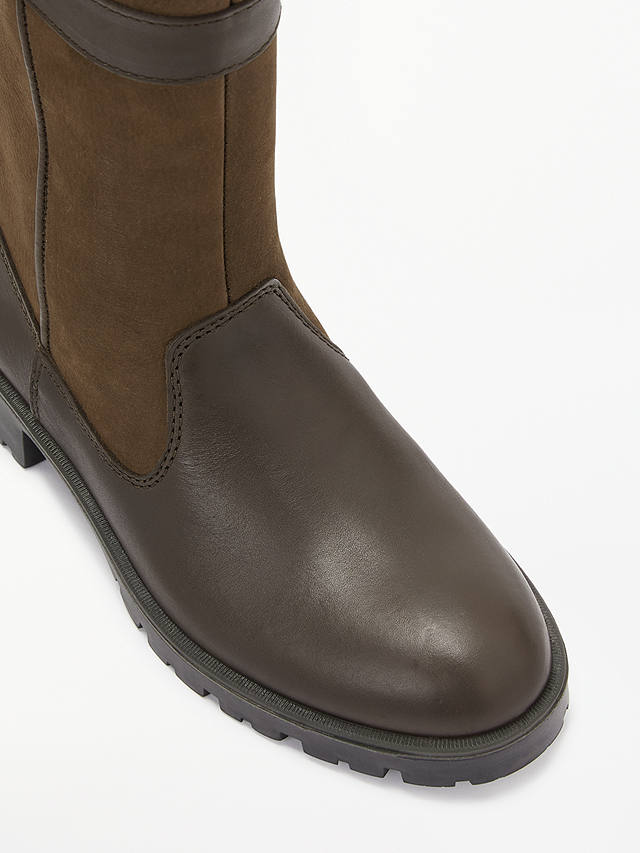Dubarry Longford Leather Goretex Buckle Trim Knee High Boots, Walnut