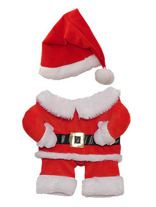 Rosewood Christmas Santa Claus Pet Costume, Red/White