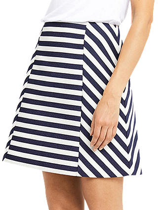 Oasis Stripe A-Line Skirt, Multi