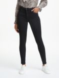 AG The Farrah High Rise Skinny Jeans, Super Black