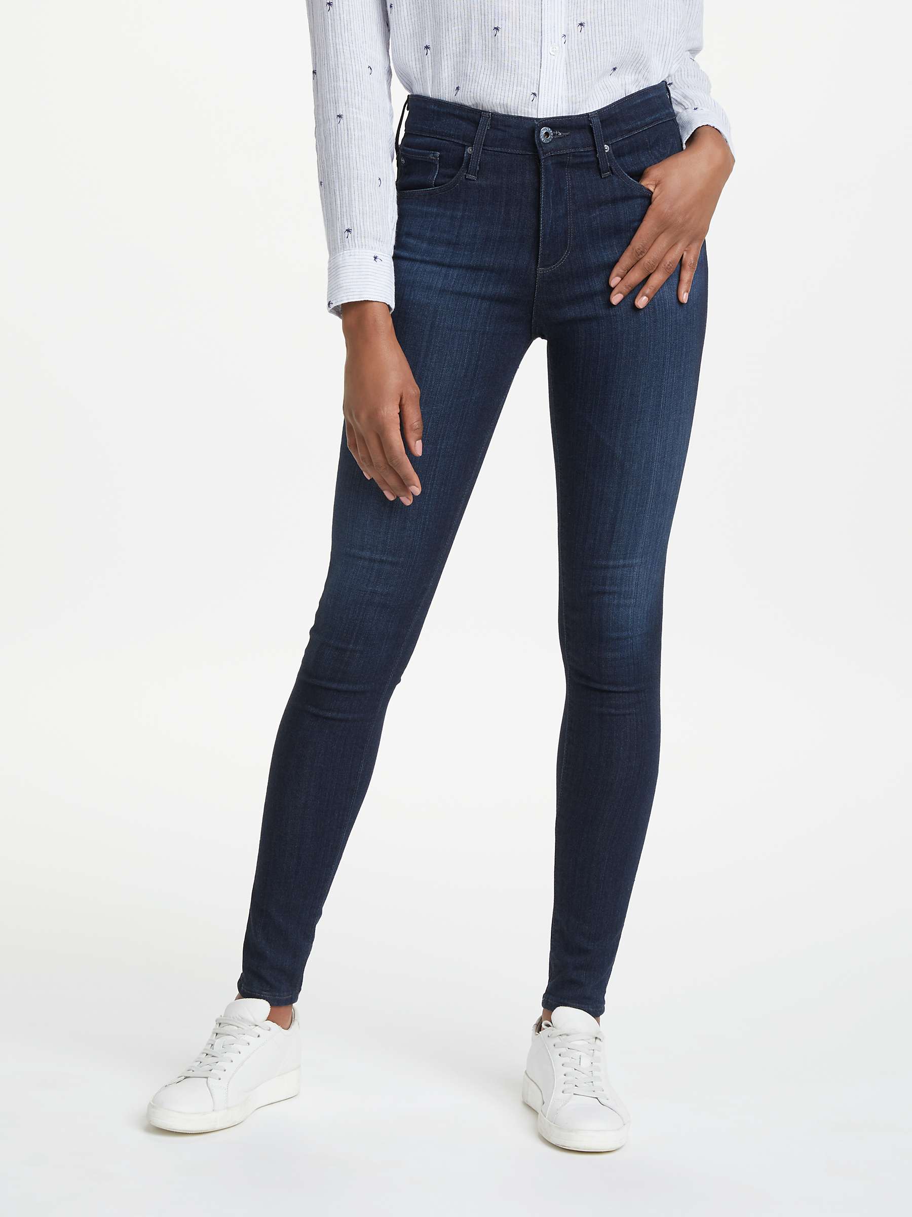 Buy AG The Farrah High Rise Skinny Jeans, Brooks Online at johnlewis.com