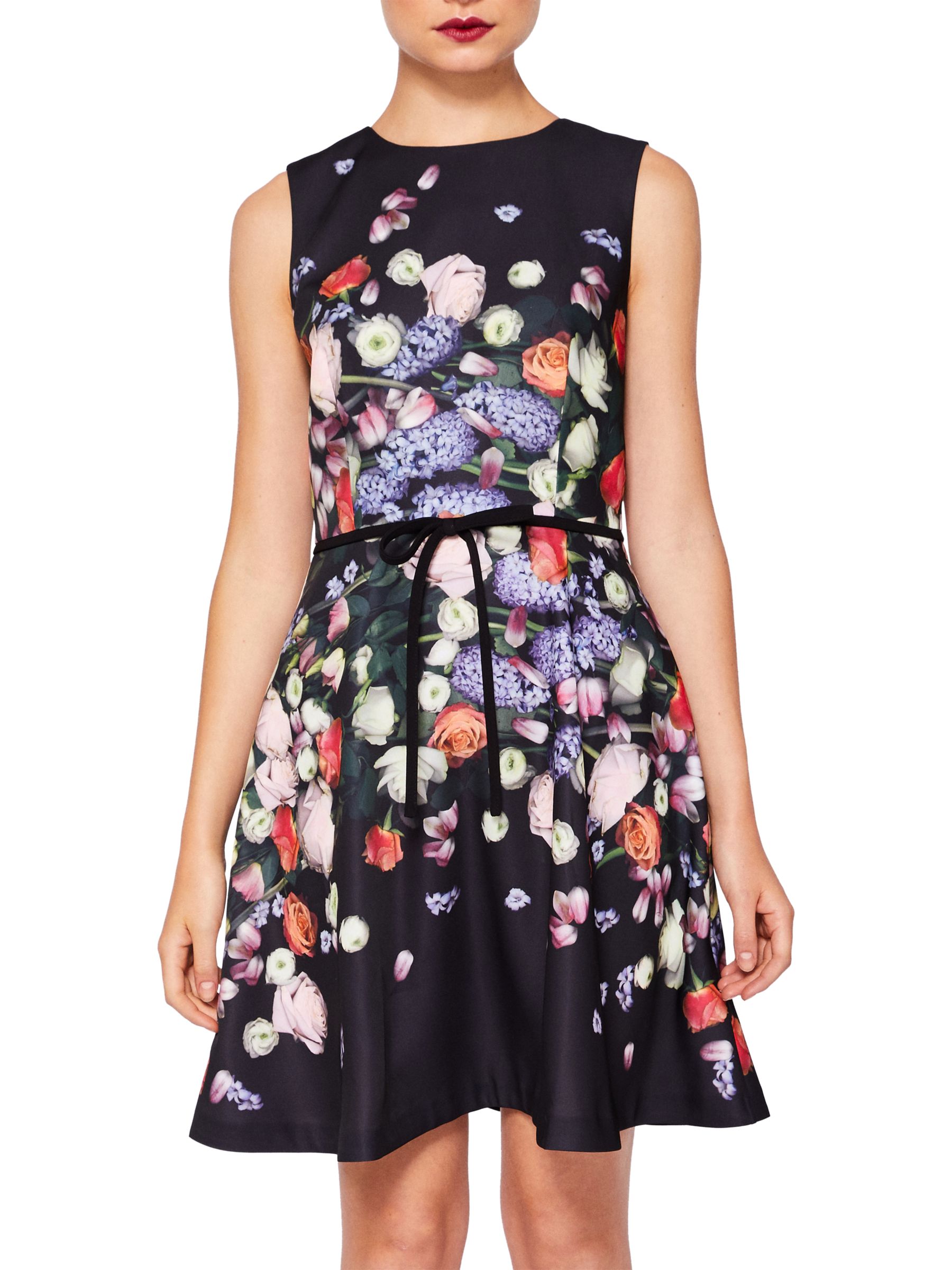 Ted Baker Izobela Kensington Floral Dress, Black/Multi