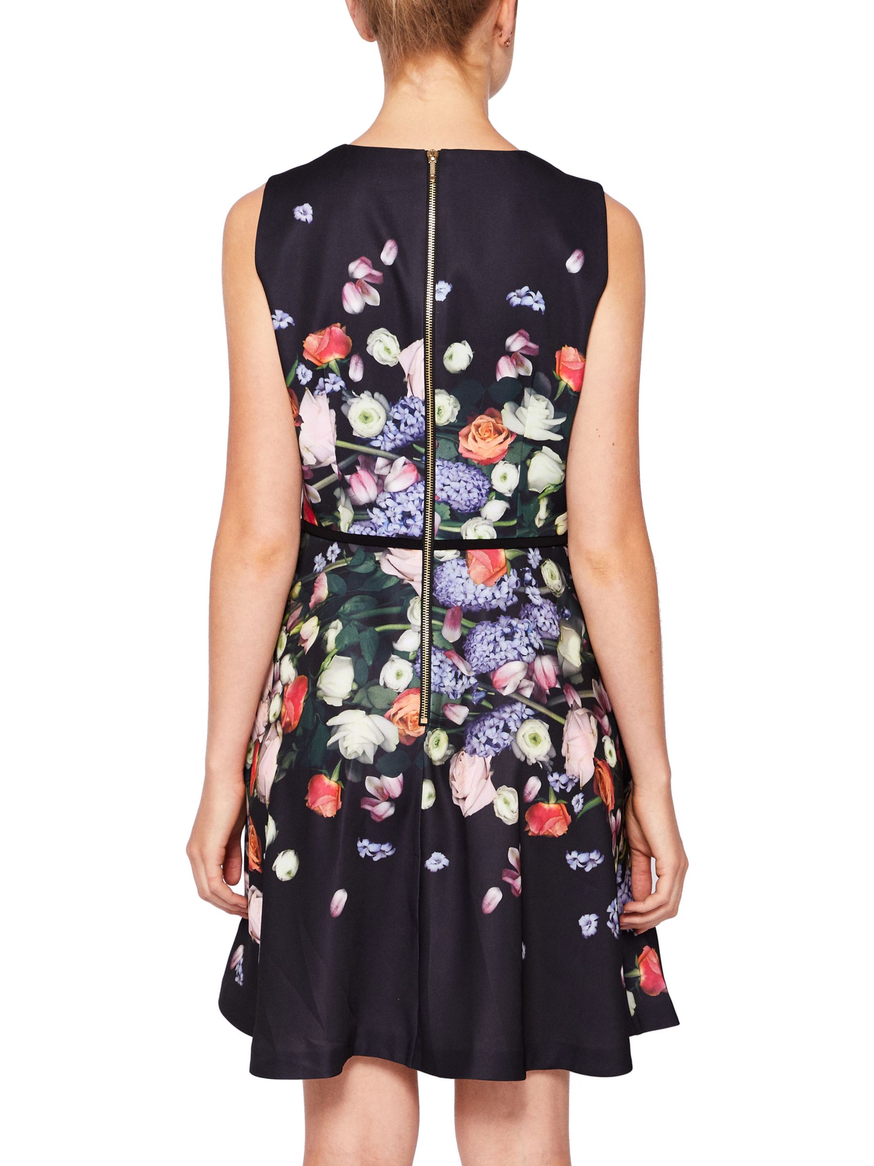 Ted Baker Izobela Kensington Floral Dress, Black/Multi