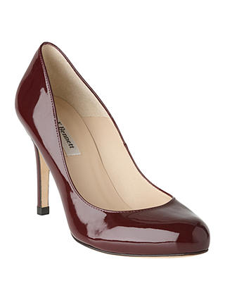 L.K. Bennett Stila Patent Leather Court Shoes, Oxford Red Patent