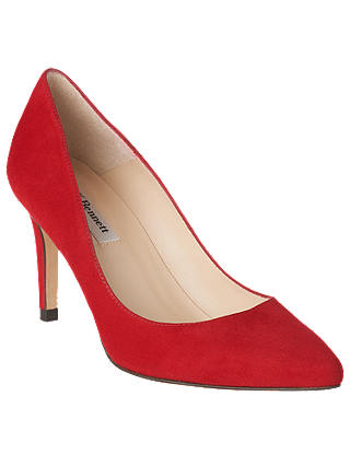 L.K. Bennett Floret Stiletto Heeled Court Shoes, Roca Red
