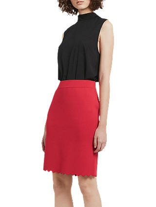 French Connection Lela Crepe Pencil Skirt, Watermelon