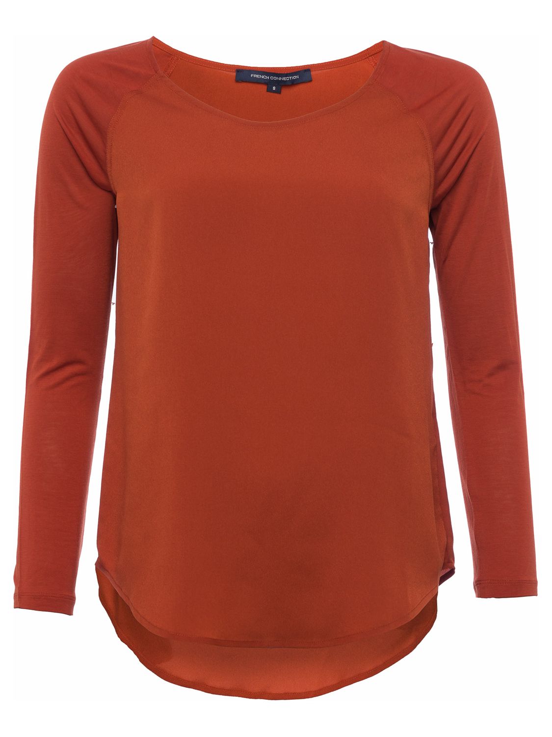 French Connection Classic Crepe Raglan Top