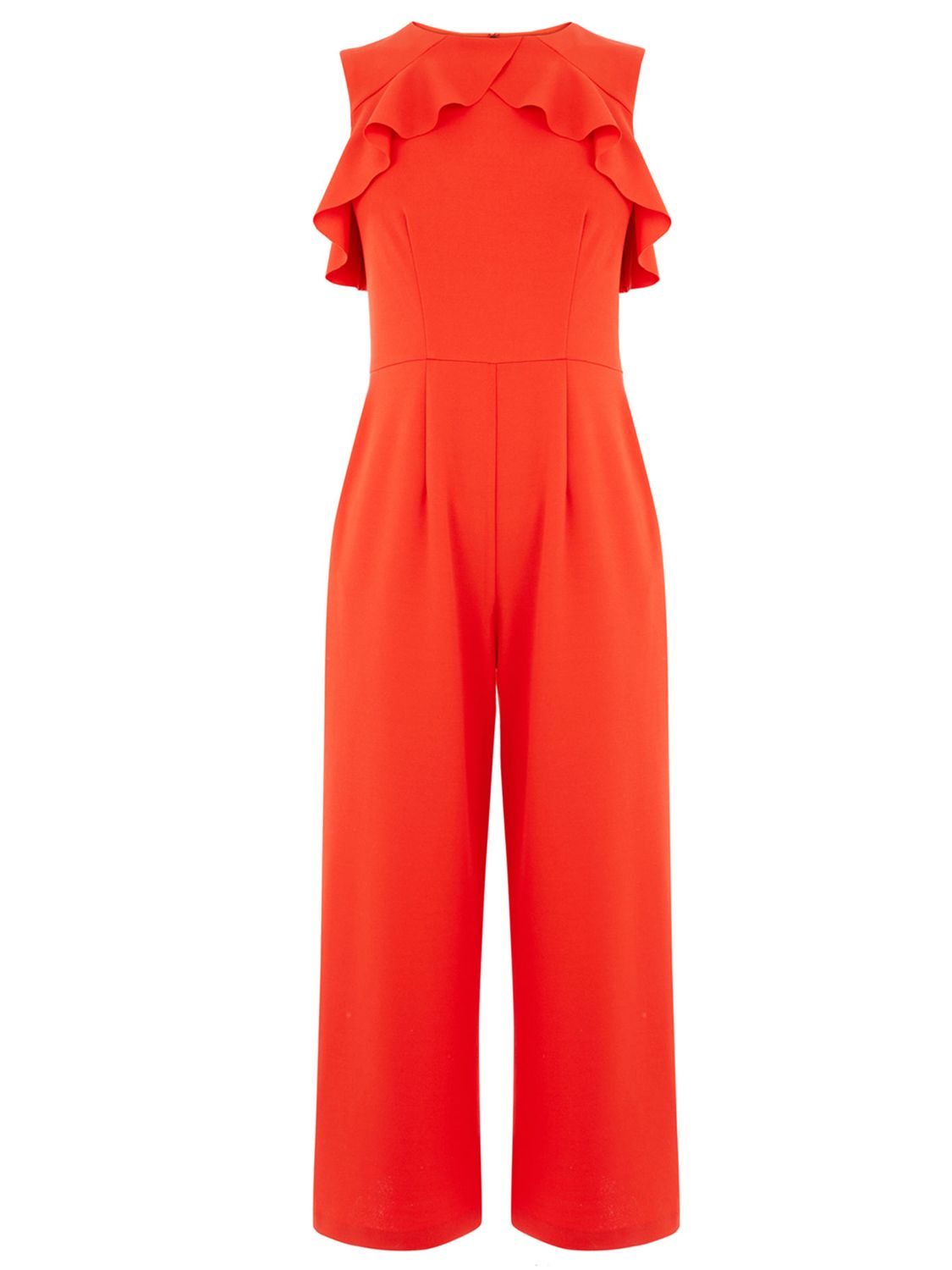 warehouse jumpsuit with open back in red