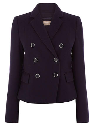 Oasis Long Sleeve Button Front Blazer, Navy