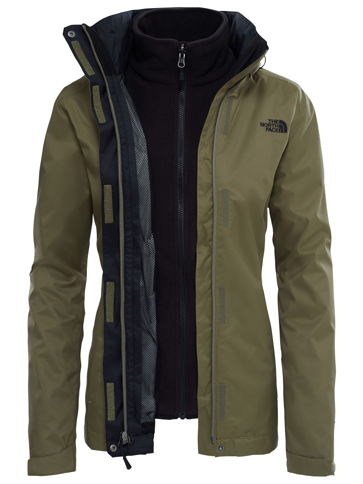 The North Face Evolve II Triclimate 3-in-1 Waterproof Women's Jacket, Olive, M