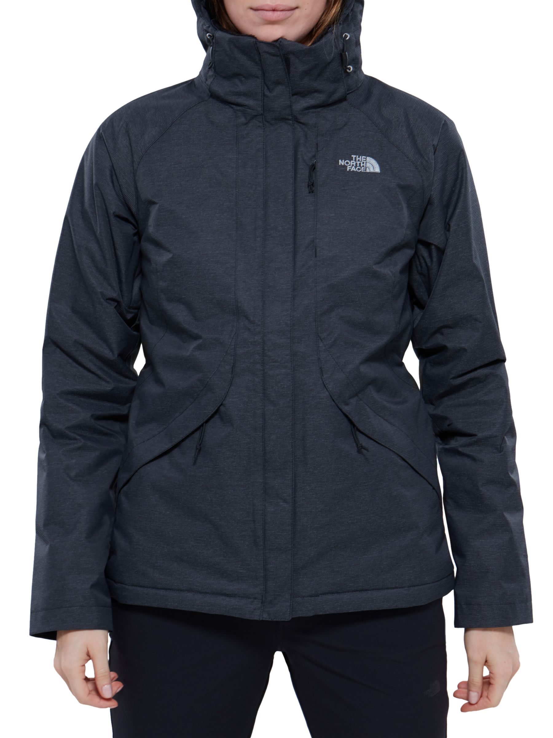 The North Face Inlux Waterproof Insulated Women's Jacket, Black Heather ...