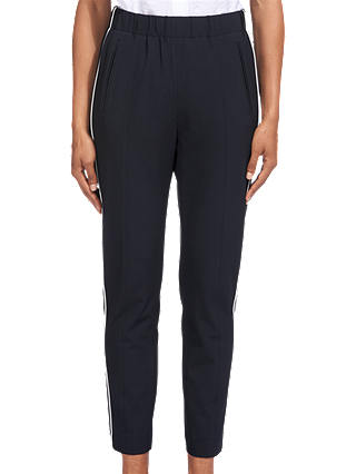 Whistles Casual Side Stripe Joggers, Navy