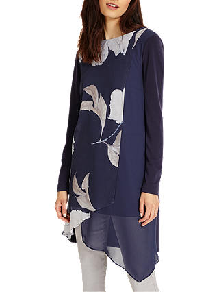 Phase Eight Vinny Floral Tunic, Navy